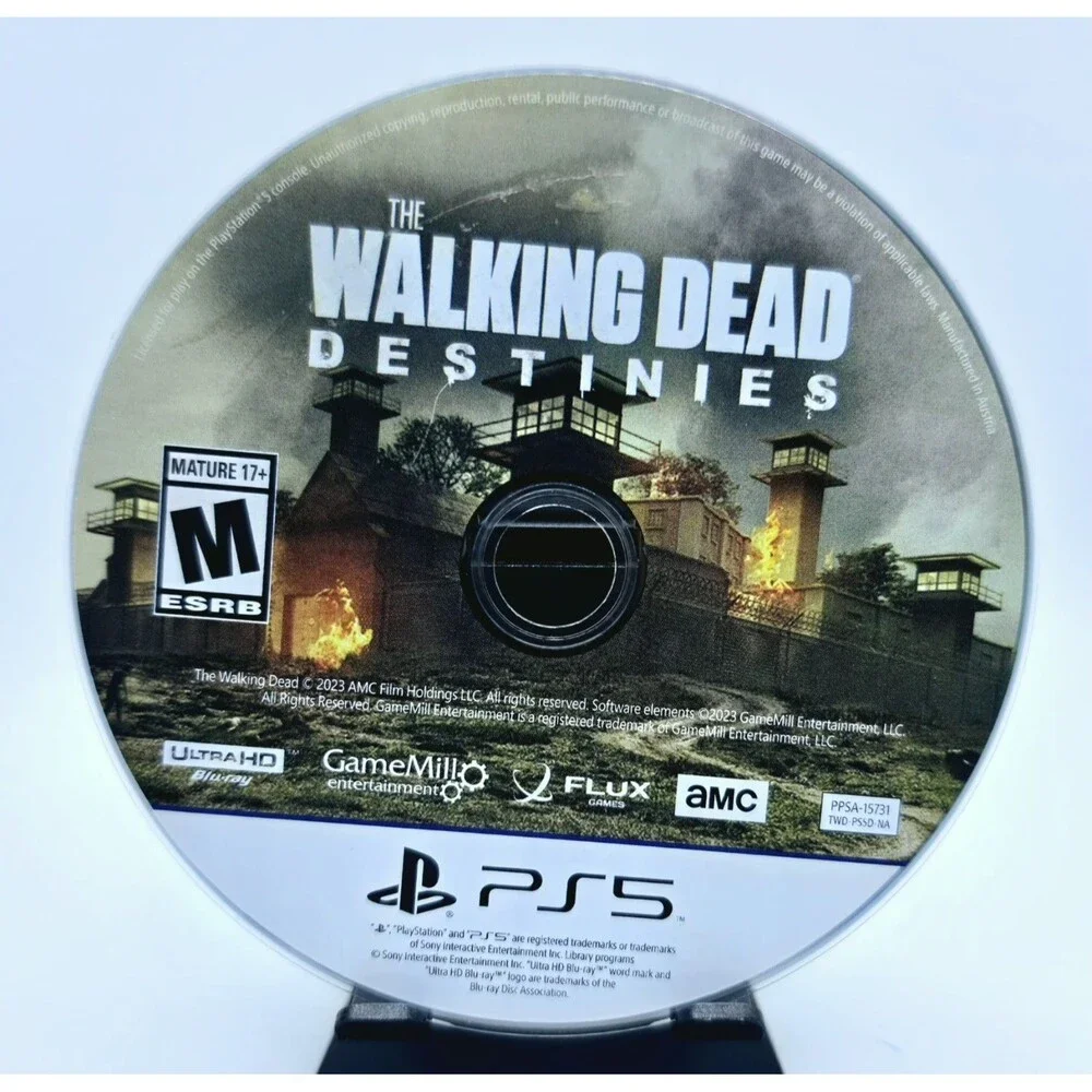 The Walking Dead Destinies Sony PlayStation 5 PS5 Game Disc Case Repro Cover